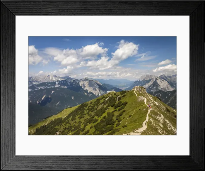 Framed Print : Descent from the Seefelder Spitze (2, 220m) to the Seefelder Joch, Seefeld in Tirol, Tyrol, Austria Framed Print : Descent from the Seefelder Spitze (2, 220m) to the Seefelder Joch, Seefeld in Tirol, Tyrol, Austria