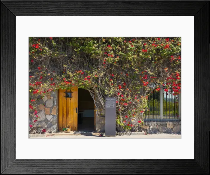 Framed Print : Entrance to administrative building, Haras de Pirque winery, Pirque, Maipo Valley, Cordillera Province, Santiago Metropolitan Region, Chile Framed Print : Entrance to administrative building, Haras de Pirque winery, Pirque, Maipo Valley, Cordillera Province, Santiago Metropolitan Region, Chile
