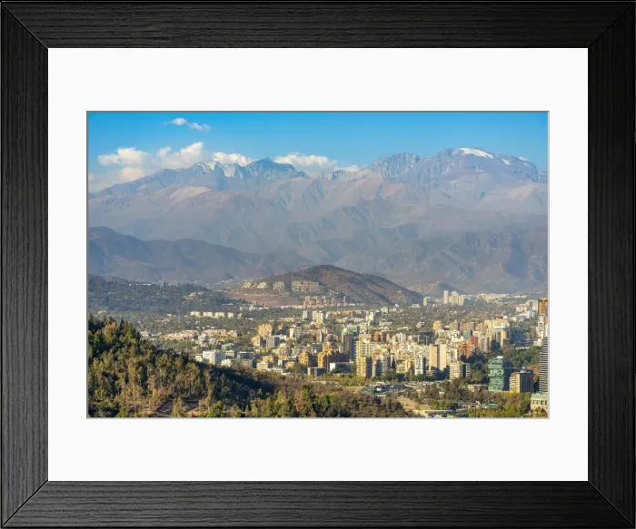 Framed Print : Jardin del Este and Las Condes neighborhoods under The Andes, Santiago, Santiago Province, Santiago Metropolitan Region, Chile Framed Print : Jardin del Este and Las Condes neighborhoods under The Andes, Santiago, Santiago Province, Santiago Metropolitan Region, Chile