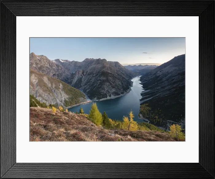 Framed Print : Lake of Livigno seen from Crap de La Pare in autumn, Valtellina, Sondrio province, Lombardy, Italy Framed Print : Lake of Livigno seen from Crap de La Pare in autumn, Valtellina, Sondrio province, Lombardy, Italy
