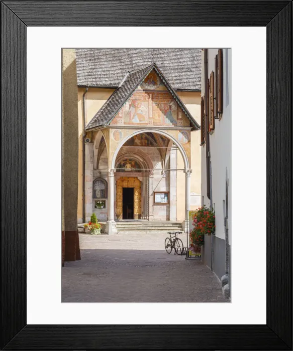 Framed Print : Pellizzano church, Sole valley (val di Sole), Trento province, Trentino-Alto Adige, Italy