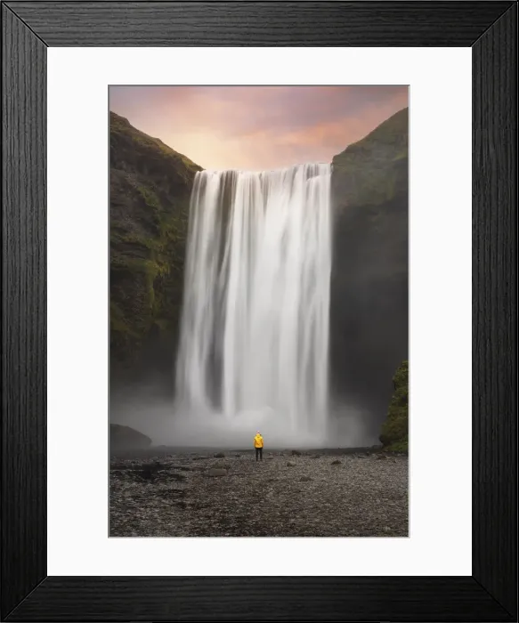 Framed Print : Skogafoss waterfall, Sudurland, Iceland Framed Print : Skogafoss waterfall, Sudurland, Iceland