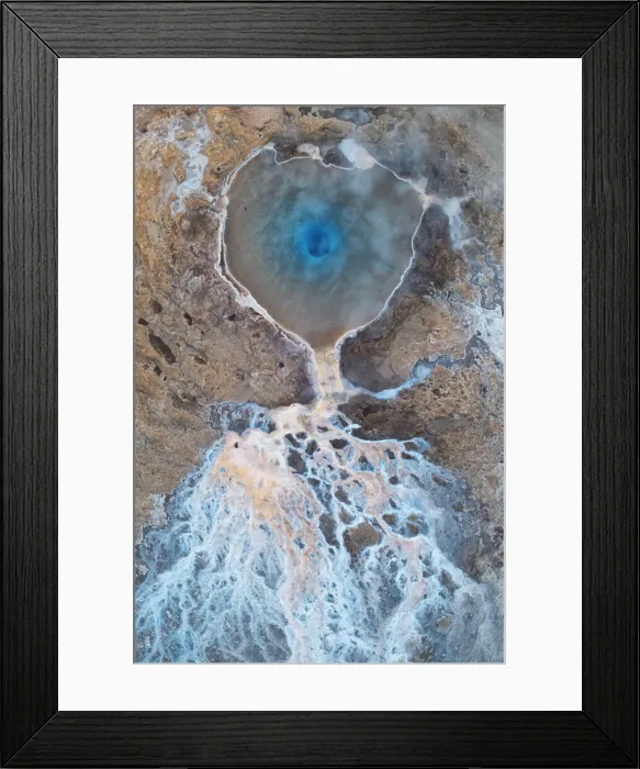 Framed Print : thermal Geysir area during a summer day, Sudurland, Iceland Framed Print : thermal Geysir area during a summer day, Sudurland, Iceland