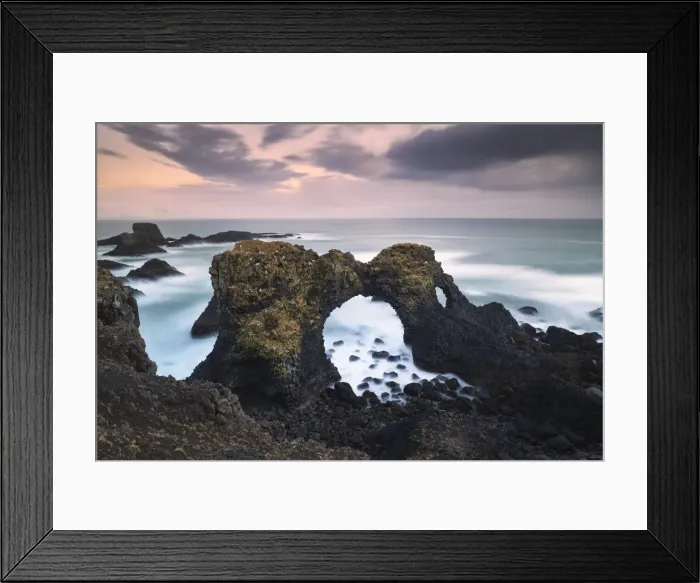 Framed Print : Gatklettur, Arnastapi, Snaefells Peninsula, Vesturland, Iceland Framed Print : Gatklettur, Arnastapi, Snaefells Peninsula, Vesturland, Iceland
