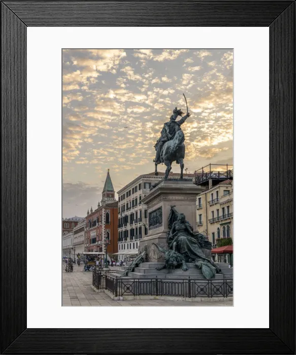 Framed Print : Italy, Veneto, Venice, the Monument to Vittorio Emanuele II located in Riva degli Schiavoni Framed Print : Italy, Veneto, Venice, the Monument to Vittorio Emanuele II located in Riva degli Schiavoni