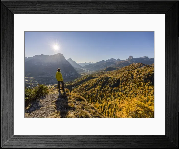 Framed Print : Cortina d Ampezzo from a elevated view point, Val Boite, Belluno province, Veneto, Italy (MR) Framed Print : Cortina d Ampezzo from a elevated view point, Val Boite, Belluno province, Veneto, Italy (MR)