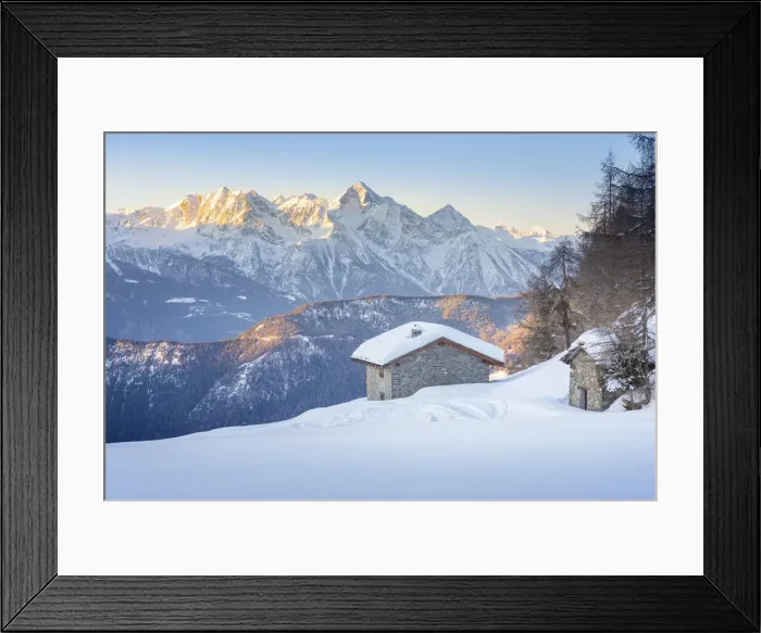 Framed Print : Alpe Pilaz at dawn, La Magdeleine, Valtournenche, Valle d Aosta, Italian alps, Italy Framed Print : Alpe Pilaz at dawn, La Magdeleine, Valtournenche, Valle d Aosta, Italian alps, Italy