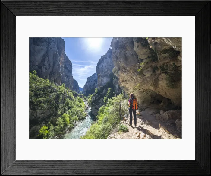 Framed Print : The Imbut Trial: a girl is admiring the Verdon Gorge (Var department, Provence-Alpes-Cote d Azur, France) (MR) Framed Print : The Imbut Trial: a girl is admiring the Verdon Gorge (Var department, Provence-Alpes-Cote d Azur, France) (MR)
