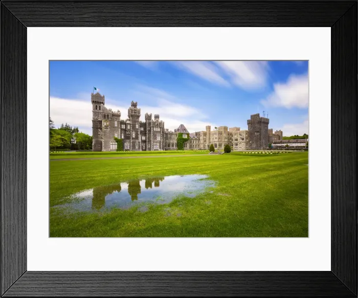 Framed Print : Ashford Castle and its gardens, Leaf Island, Cong, Galway, Ireland, Northern Europe Framed Print : Ashford Castle and its gardens, Leaf Island, Cong, Galway, Ireland, Northern Europe