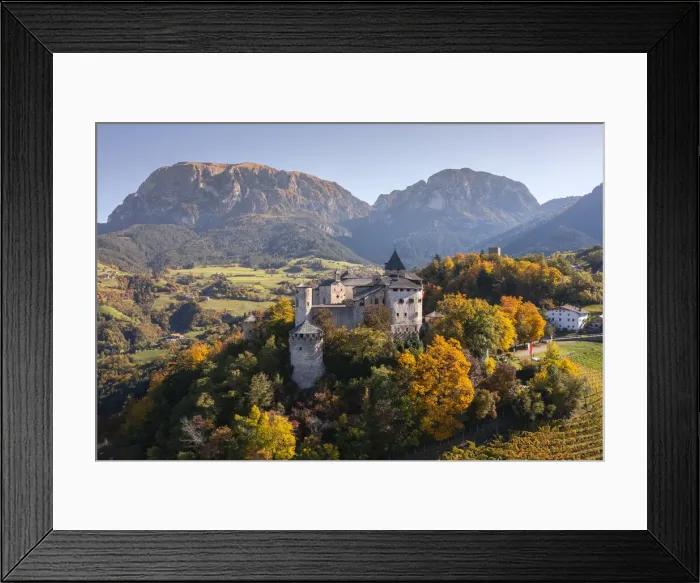 Framed Print : Prosels Castle (Presule) in autumn. Fie allo Sciliar, Bolzano district, South Tyrol, Dolmites, Trentino Alto Adige, Italy Framed Print : Prosels Castle (Presule) in autumn. Fie allo Sciliar, Bolzano district, South Tyrol, Dolmites, Trentino Alto Adige, Italy