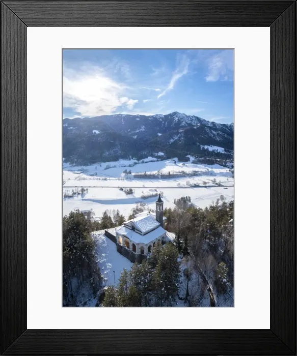 Framed Print : Chiesa della Santissima Trinit in Clusone city in winter. Val Seriana, Bergamo district, Lombardy, Italy Framed Print : Chiesa della Santissima Trinit in Clusone city in winter. Val Seriana, Bergamo district, Lombardy, Italy