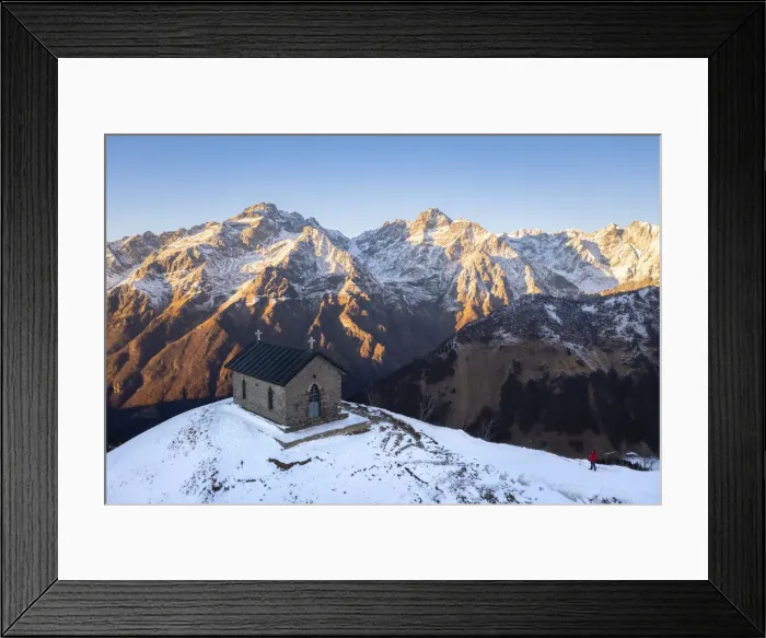 Framed Print : small church at the top of the Manina Pass, between Scalve Valley and Seriana Valley. Nona, Vilminore di Scalve, Scalve Valley, Lombardy, Bergamo province, Italy Framed Print : small church at the top of the Manina Pass, between Scalve Valley and Seriana Valley. Nona, Vilminore di Scalve, Scalve Valley, Lombardy, Bergamo province, Italy