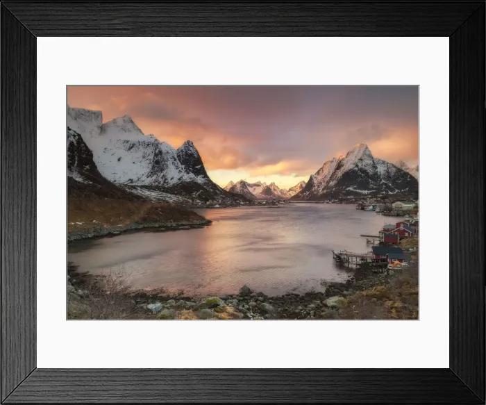 Framed Print : Reine, Lofoten, Norway. The small fishing village of Reine, above the Arctic Circle Framed Print : Reine, Lofoten, Norway. The small fishing village of Reine, above the Arctic Circle