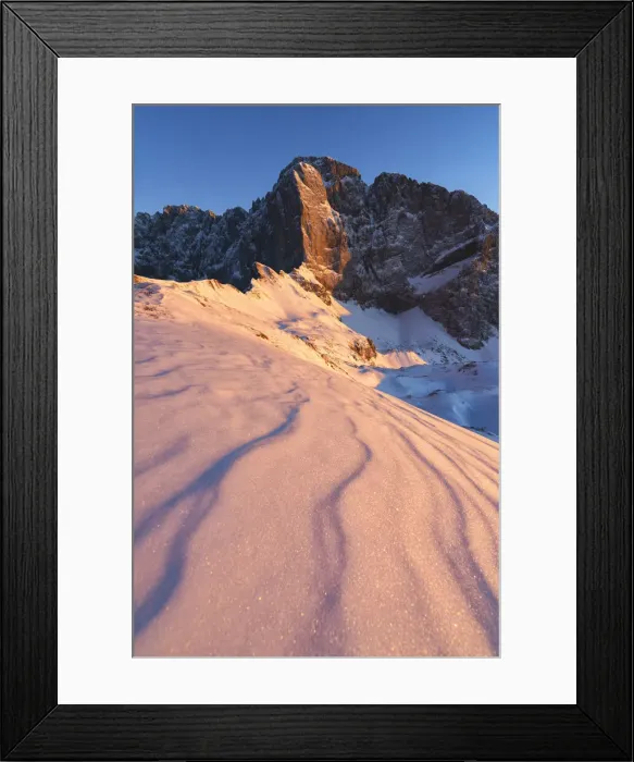 Framed Print : Mount Presolana, Orobie alps at sunset in Bergamo province, Lombardy district, Italy Framed Print : Mount Presolana, Orobie alps at sunset in Bergamo province, Lombardy district, Italy