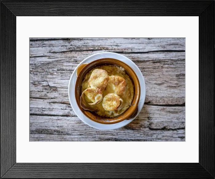 Framed Print : Bowl of Manfrigole crepes of Taroz with bechamel and Porcini mushrooms, traditional food of Valtellina, Lombardy, Italy Framed Print : Bowl of Manfrigole crepes of Taroz with bechamel and Porcini mushrooms, traditional food of Valtellina, Lombardy, Italy