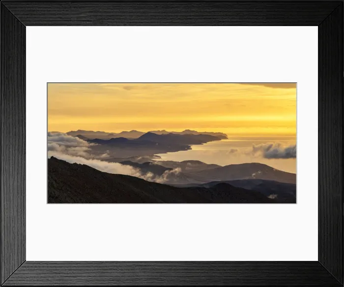 Framed Print : Jandia Peninsula and ocean from Pico de la Zarza mountain peak, Fuerteventura, Canary Islands, Spain Framed Print : Jandia Peninsula and ocean from Pico de la Zarza mountain peak, Fuerteventura, Canary Islands, Spain