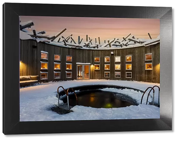 Arctic Bath Spa and wellness Hotel with open-air pool for cold baths, Harads, Lapland, Sweden