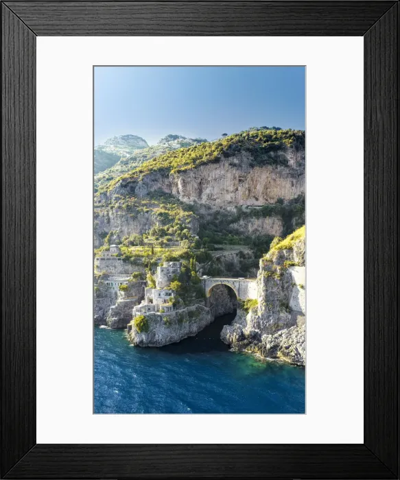 Framed Print : Fiordo di Furore, Amalfi Coast, Campania, Italy
