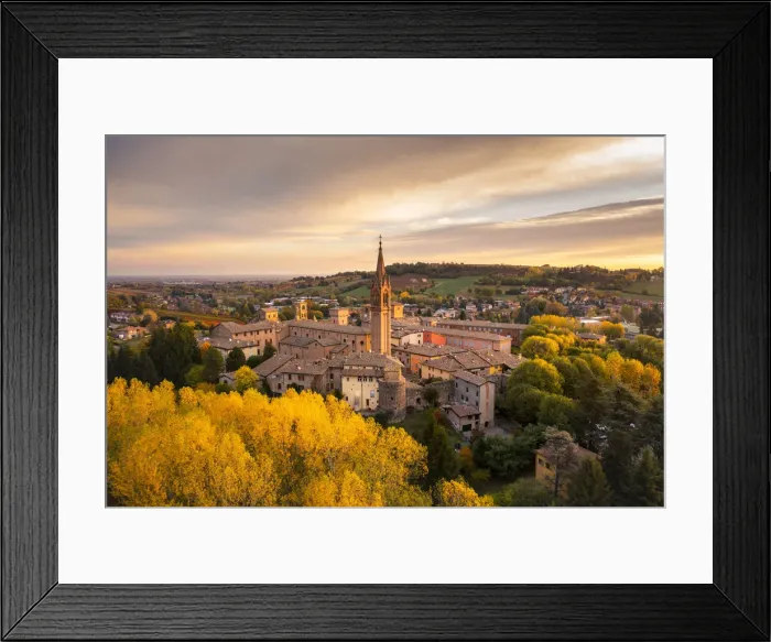 Framed Print : Castelvetro di Modena during autumn. Castelvetro di Modena, Modena province, Emilia Romagna, Italy Framed Print : Castelvetro di Modena during autumn. Castelvetro di Modena, Modena province, Emilia Romagna, Italy