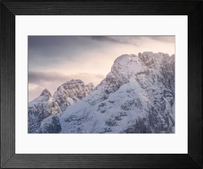 Framed Print : Last light of the day in front of Misurina, Dolomites, Veneto, Italy Framed Print : Last light of the day in front of Misurina, Dolomites, Veneto, Italy