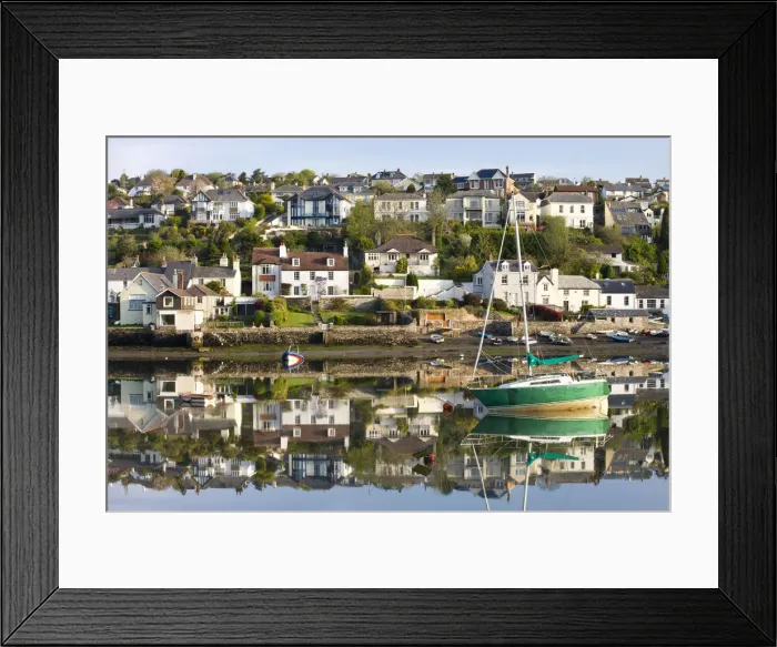 Framed Print : Early morning sunlight on the houses of Newton Ferrers and Noss Mayo, South Hams, Devon, England. Spring (May) 2010 Framed Print : Early morning sunlight on the houses of Newton Ferrers and Noss Mayo, South Hams, Devon, England. Spring (May) 2010