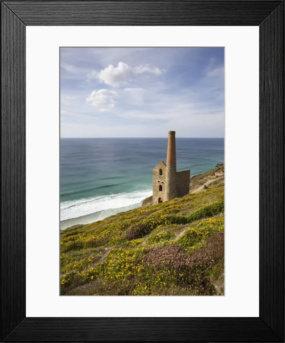 Framed Print : Towanroath Engine House, part of Wheal Coates Tin Mine on the Cornish coast near St Agnes, Cornwall, England. Summer (August) 2010 Framed Print : Towanroath Engine House, part of Wheal Coates Tin Mine on the Cornish coast near St Agnes, Cornwall, England. Summer (August) 2010