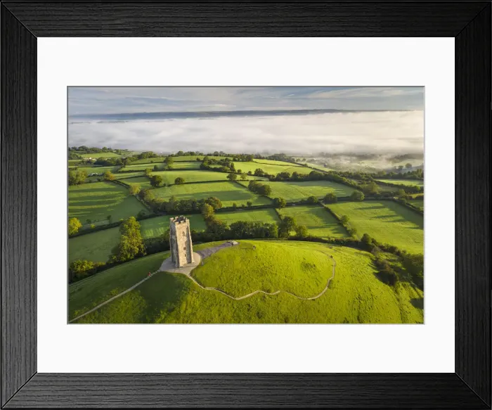 Framed Print : Early morning mists at St Michaels Tower on Glastonbury Tor in Somerset, England. Autumn (September) 2020 Framed Print : Early morning mists at St Michaels Tower on Glastonbury Tor in Somerset, England. Autumn (September) 2020