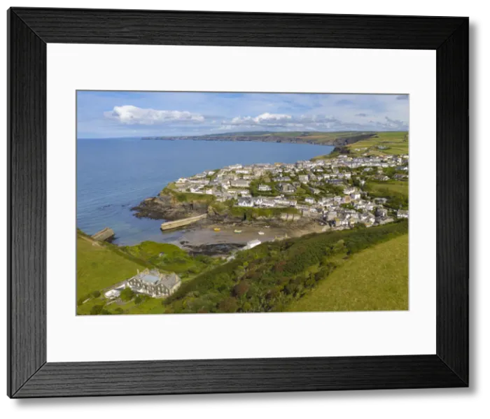 Framed Print : Aerial view of the Cornish fishing village of Port Isaac on the North coast of Cornwall, England. Autumn (September) 2021 Framed Print : Aerial view of the Cornish fishing village of Port Isaac on the North coast of Cornwall, England. Autumn (September) 2021