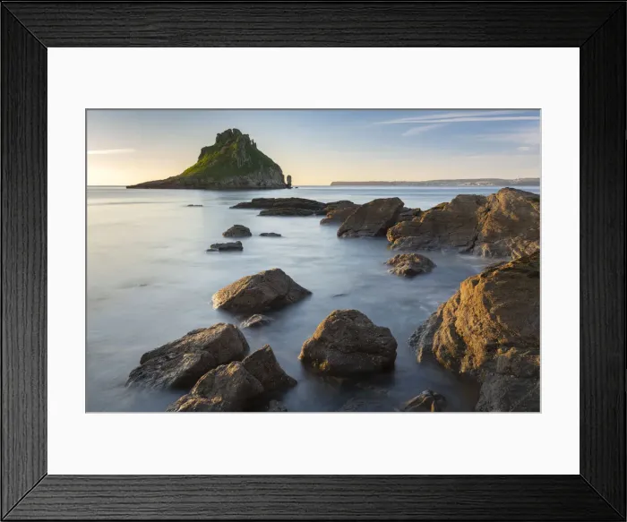 Framed Print : Thatcher Rock off the coast of Torquay, Devon, England. Winter (February) 2022 Framed Print : Thatcher Rock off the coast of Torquay, Devon, England. Winter (February) 2022