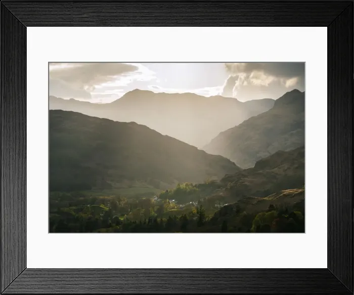Framed Print : Langdale Valley, Lake District National Park, Cumbria, England, United Kingdom Framed Print : Langdale Valley, Lake District National Park, Cumbria, England, United Kingdom