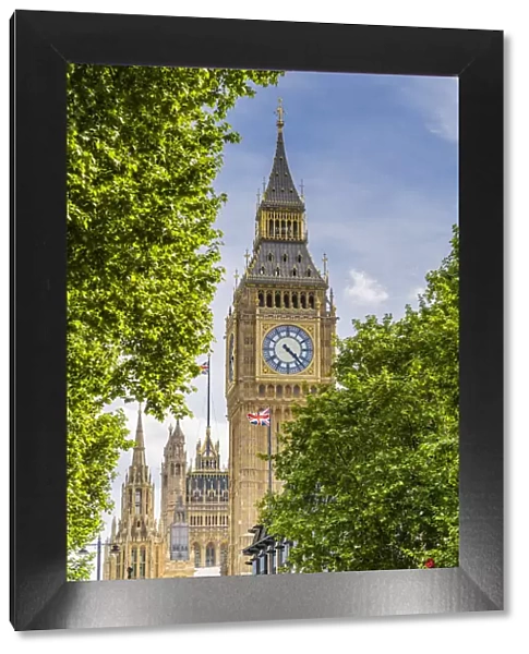 Big Ben, also known as Elizabeth Tower, Houses of Parliament, London, England, UK