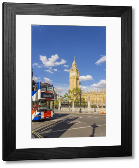 Framed Print : A bus on Parliament Square and Big Ben, also known as Elizabeth Tower. Part of the Houses of Parliament and a Unesco World Heritage site, London, England, UK Framed Print : A bus on Parliament Square and Big Ben, also known as Elizabeth Tower. Part of the Houses of Parliament and a Unesco World Heritage site, London, England, UK