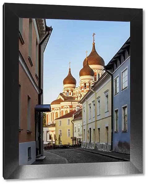 View towards the Alexander Nevsky Cathedral, Old Town, Tallinn, Estonia