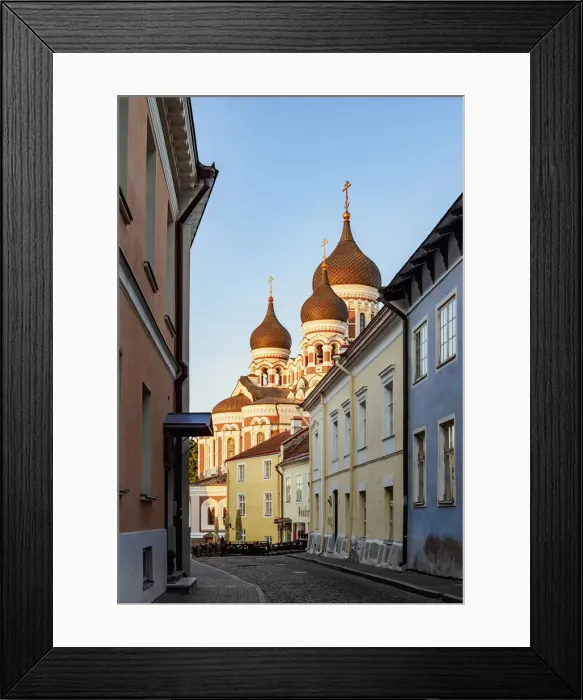 Framed Print : View towards the Alexander Nevsky Cathedral, Old Town, Tallinn, Estonia Framed Print : View towards the Alexander Nevsky Cathedral, Old Town, Tallinn, Estonia