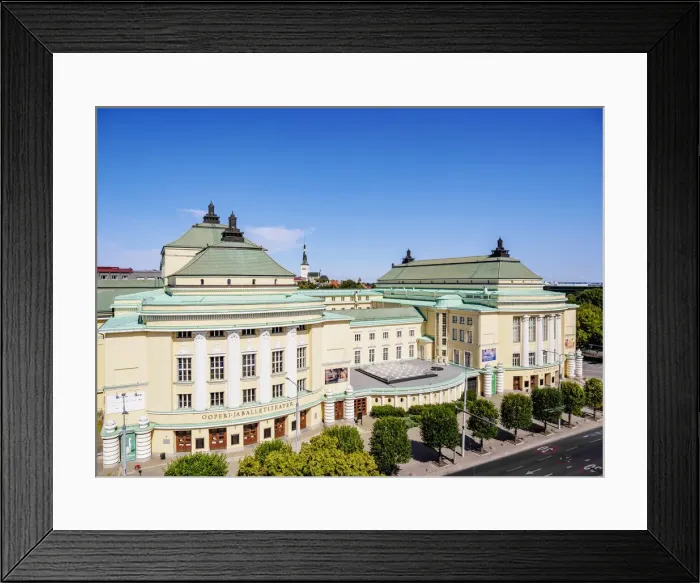 Framed Print : Estonian National Opera House, elevated view, Tallinn, Estonia Framed Print : Estonian National Opera House, elevated view, Tallinn, Estonia