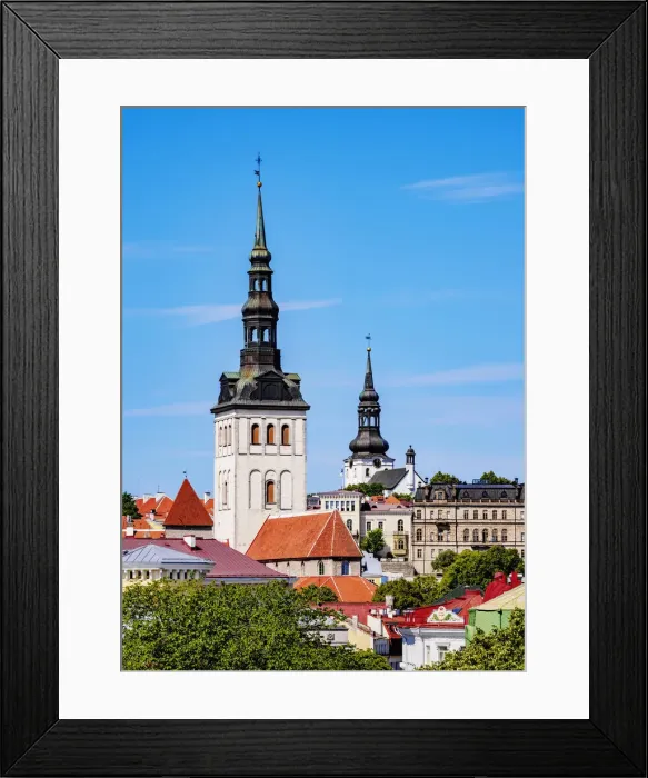 Framed Print : St. Nicholas Church, Old Town, Tallinn, Estonia