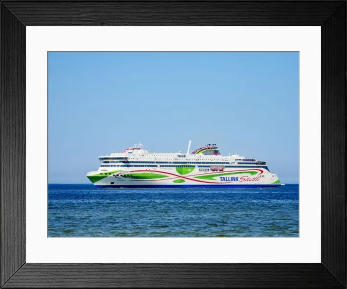 Framed Print : Tallink Shuttle Ferry arriving to Tallinn, Estonia Framed Print : Tallink Shuttle Ferry arriving to Tallinn, Estonia