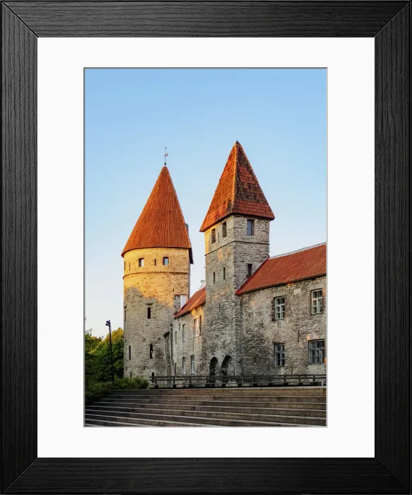 Framed Print : Old Town Walls at sunset, Tallinn, Estonia Framed Print : Old Town Walls at sunset, Tallinn, Estonia