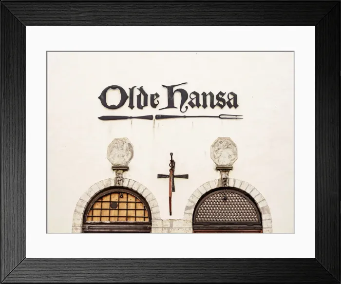 Framed Print : Restaurant Olde Hansa, detailed view, Tallinn, Estonia