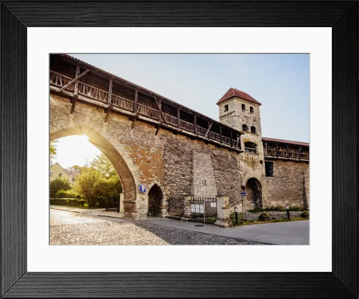 Framed Print : Old Town Walls at sunset, Tallinn, Estonia Framed Print : Old Town Walls at sunset, Tallinn, Estonia