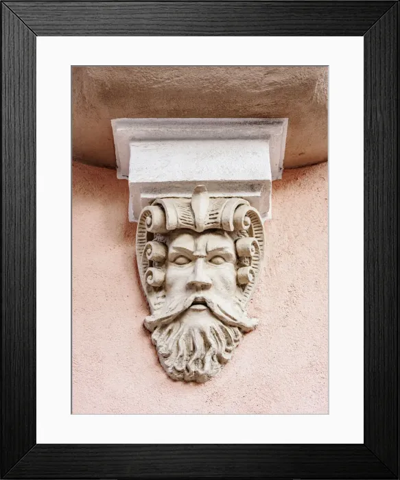 Framed Print : Architectural detail, Old town, Tallinn, Estonia