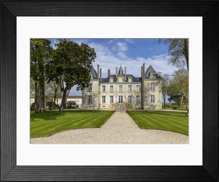 Framed Print : France, Nouvelle-Aquitaine, Gironde, Medoc, Chateau Pichon Longueville Comtesse de Lalande