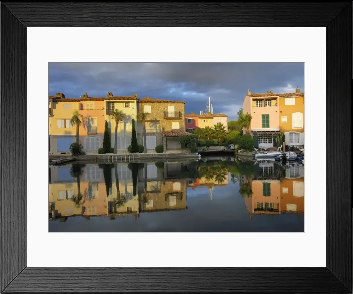 Framed Print : Port Grimaud, Alpes-Maritimes, Provence-Alpes-Cote D Azur, French Riviera, France