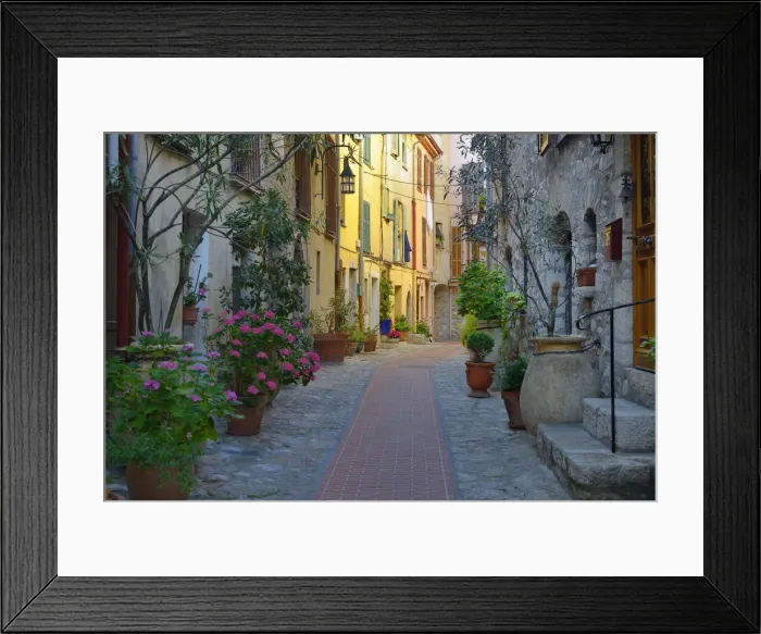 Framed Print : Village of Roquebrune Cap Martin, Provence-Alpes-Cote d Azur, French Riviera, France Framed Print : Village of Roquebrune Cap Martin, Provence-Alpes-Cote d Azur, French Riviera, France