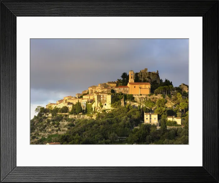 Framed Print : Mountain village Eze, Provence-Alpes-Cote d Azur, Mediterranean Sea, French Riviera, France Framed Print : Mountain village Eze, Provence-Alpes-Cote d Azur, Mediterranean Sea, French Riviera, France