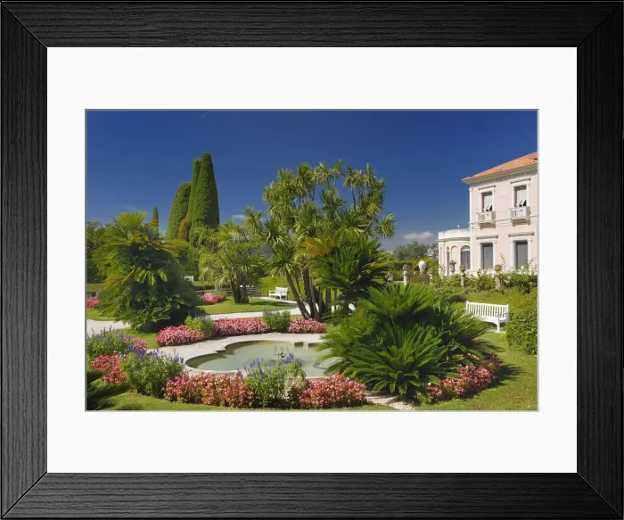 Framed Print : Mediterranean Garden of Villa Ephrussi de Rothschild, Saint-Jean-Cap-Ferret, French Riviera, Provence-Alpes-Cote d Azur, France Framed Print : Mediterranean Garden of Villa Ephrussi de Rothschild, Saint-Jean-Cap-Ferret, French Riviera, Provence-Alpes-Cote d Azur, France