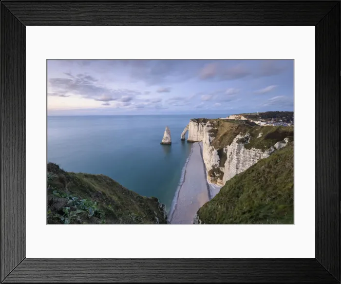 Framed Print : Sunset at Aval Cliff of Etretat, Alabaster Coast, Seine Maritime, Pays de Caux Normandy, France, Western Europe Framed Print : Sunset at Aval Cliff of Etretat, Alabaster Coast, Seine Maritime, Pays de Caux Normandy, France, Western Europe