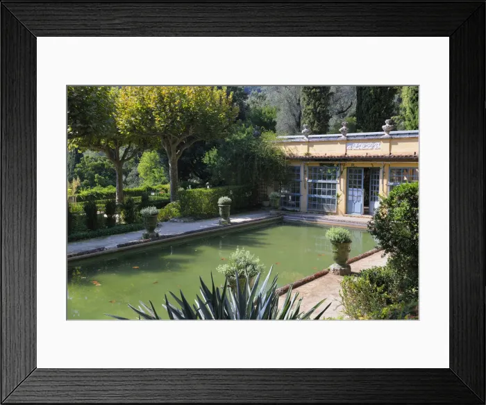 Framed Print : Mediterranean Garden and Country House Serre de la Madone, Menton, Provence-Alpes-Cote d Azur, French Riviera, France
