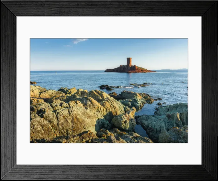 Framed Print : View from Cap du Dramont to the Ile d'Or near Saint Raphael, Corniche de l'Esterel, Var Department, Provence-Alpes-Cote d'Azur, Cote d'Azur, French Riviera, Southern France, France Framed Print : View from Cap du Dramont to the Ile d'Or near Saint Raphael, Corniche de l'Esterel, Var Department, Provence-Alpes-Cote d'Azur, Cote d'Azur, French Riviera, Southern France, France