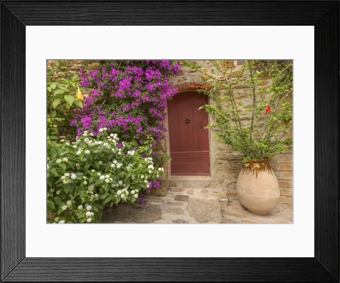 Framed Print : Mediterranean flair in the medieval village of Bormes-les-Mimosas, Department Var, Provence, Alpes-Maritimes, Provence-Alpes-Cote d Azur, French Riviera, , South France, France Framed Print : Mediterranean flair in the medieval village of Bormes-les-Mimosas, Department Var, Provence, Alpes-Maritimes, Provence-Alpes-Cote d Azur, French Riviera, , South France, France